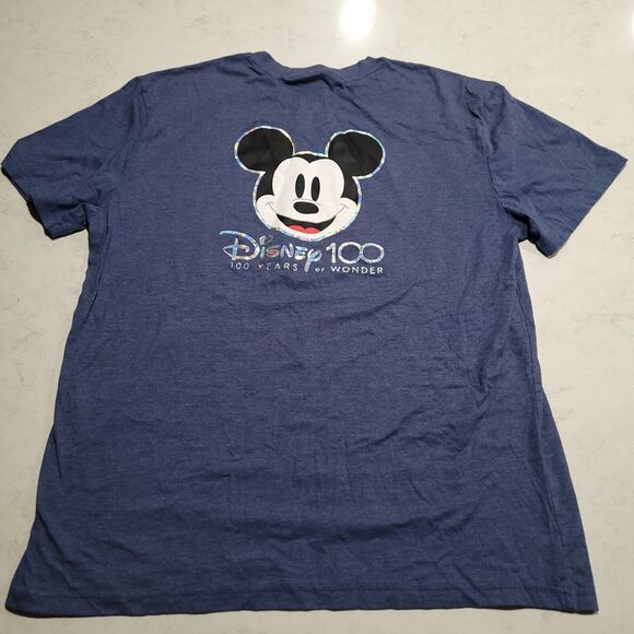 Disney 100 Anniversary EARridescent Mickey Mouse NWOT XL Shirt 100th Disneyland - Picture 3 of 7